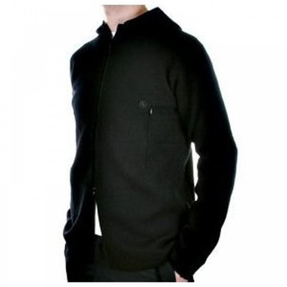 Black Regular Fit Hooded Long Sleeve Knitwear