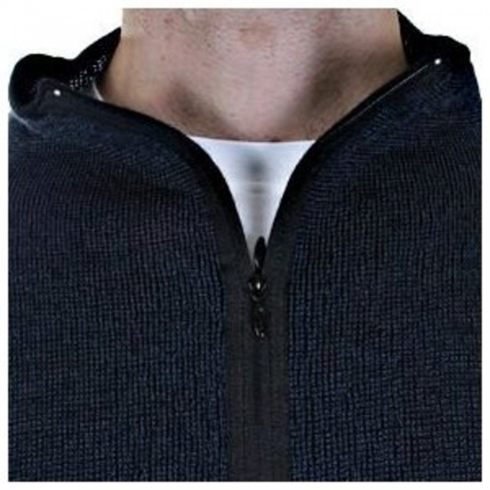 Reversible Black/Navy Zip up Knitwear Jacket