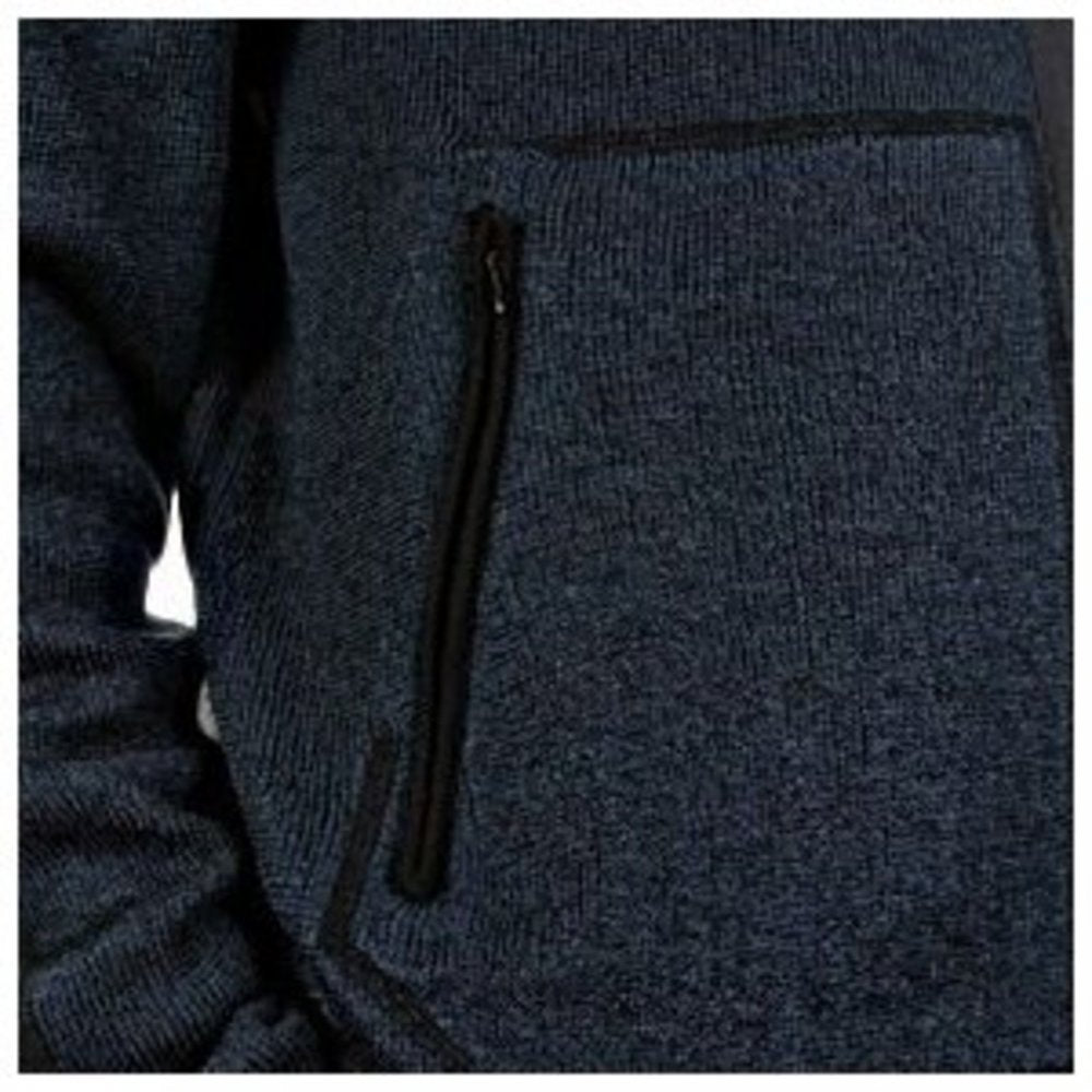 Reversible Black/Navy Zip up Knitwear Jacket