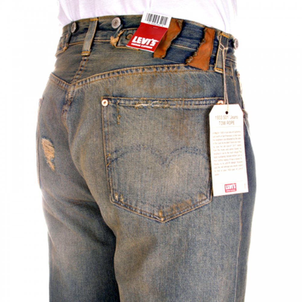 Limited Edition Oil Stained Torn Distressed Vintage mens jeans