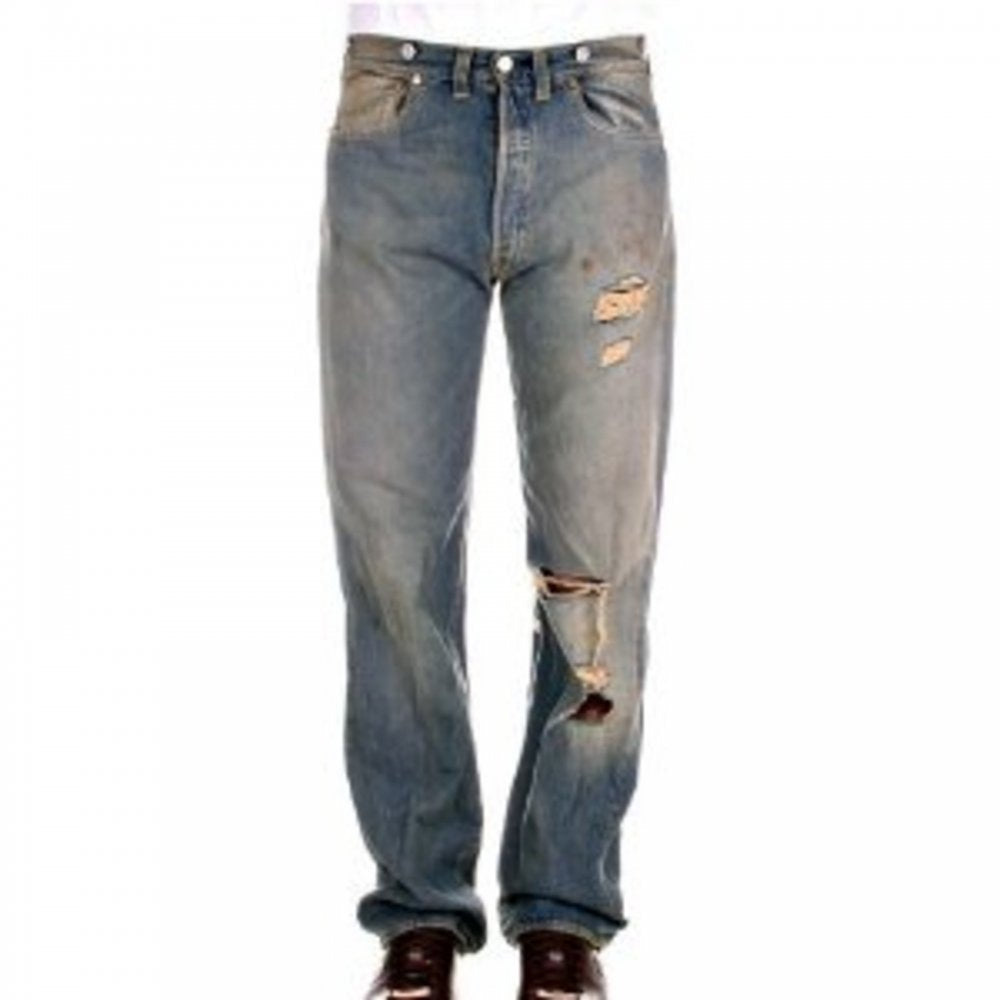 Limited Edition Oil Stained Torn Distressed Vintage mens jeans