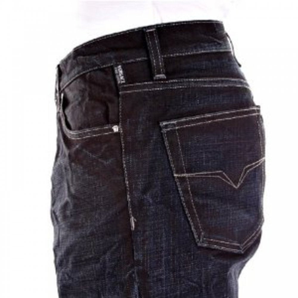 Dark Indigo Loose Fit Straight Leg Denim Jeans