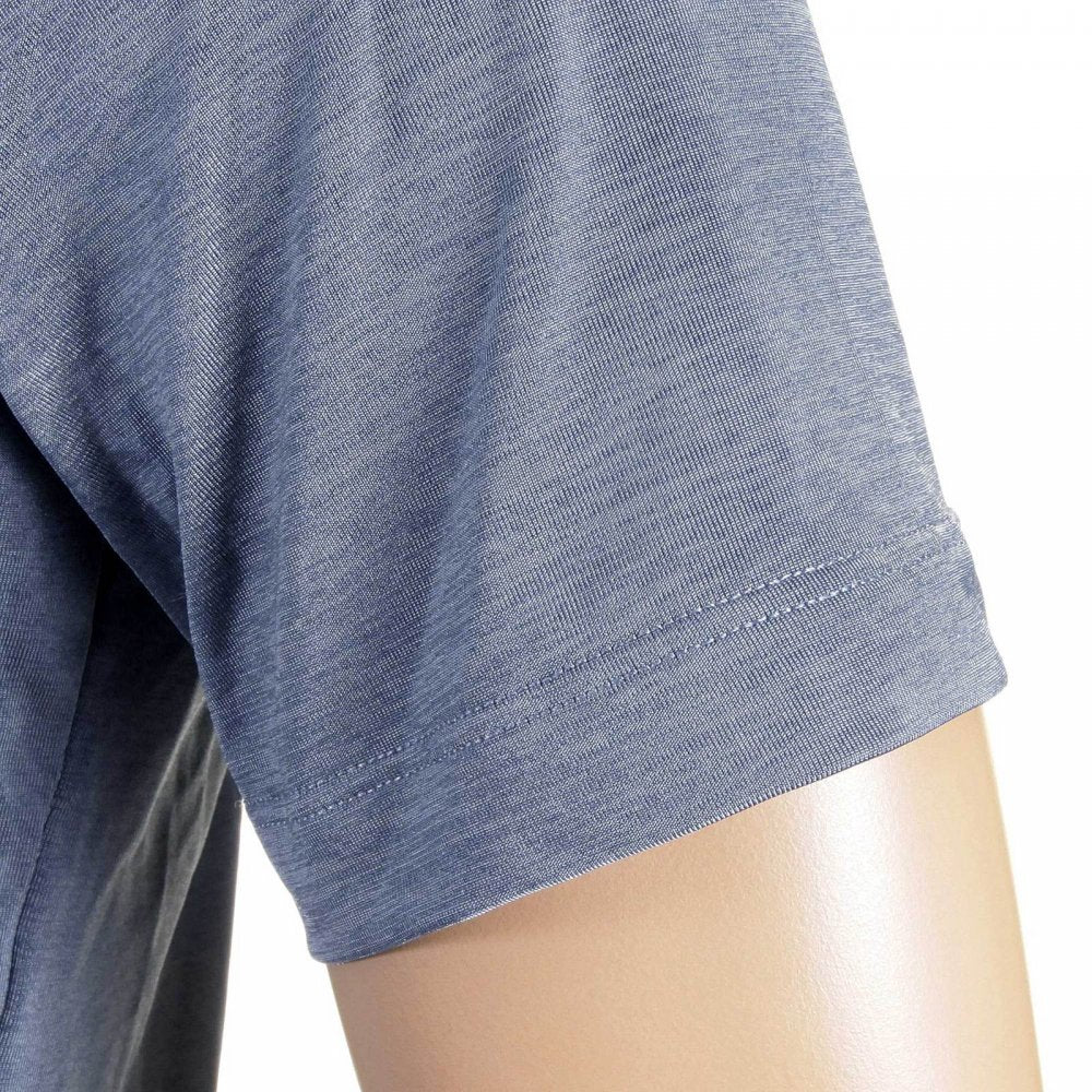 Pale Blue Short Sleeve Regular Fit Stretch Crew Neck T-Shirt