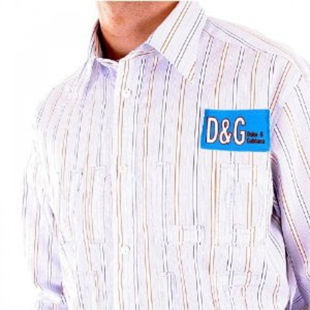 Blue Multi Stripe Long Sleeve Fitted Shirt