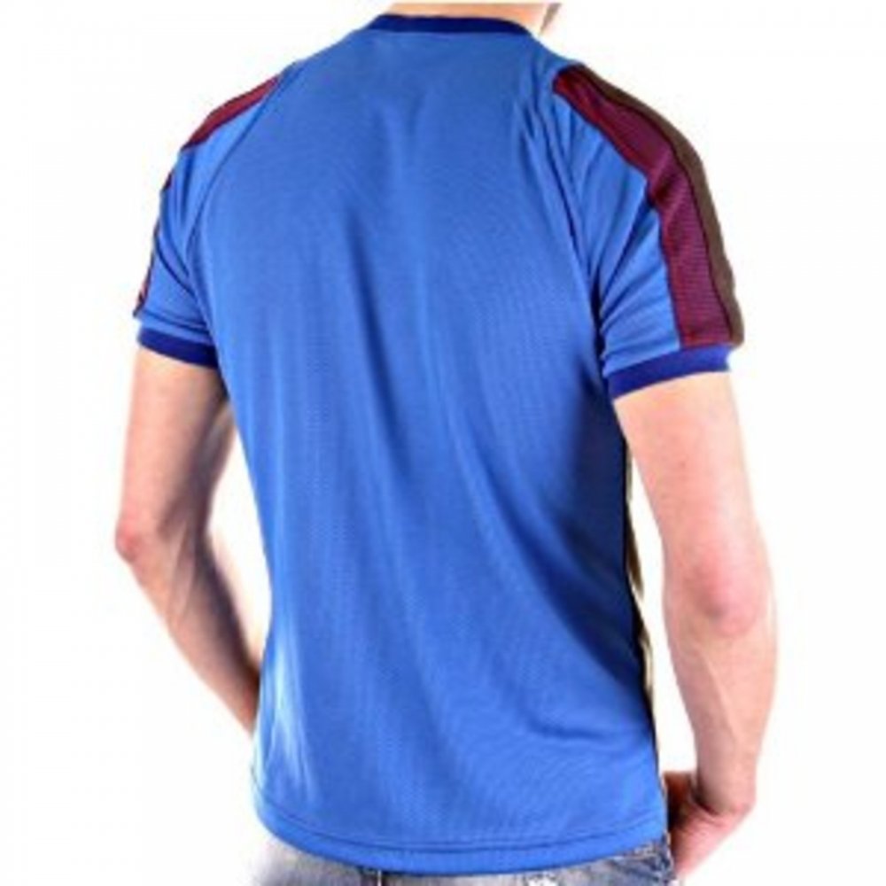 Green and Blue Crew Neck Short Sleeve Slim Fit T-Shirt
