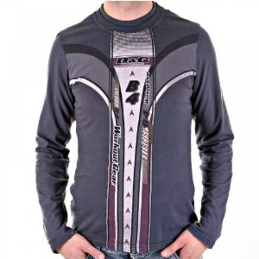 Washed Round Neck T Shirt in Grey