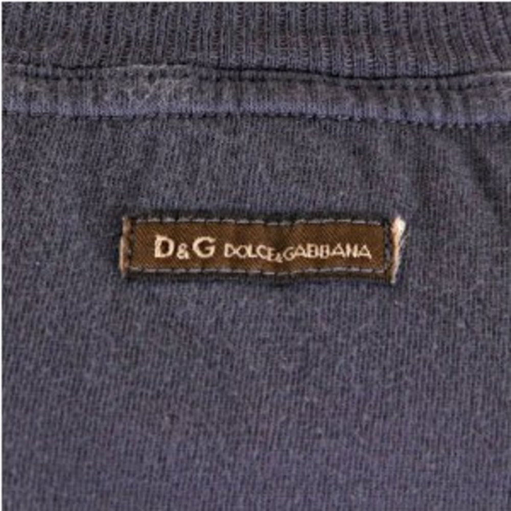 Washed Round Neck T Shirt in Grey