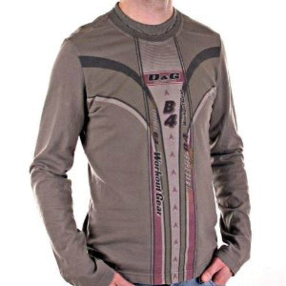 Mens Washed Khaki Slim Fit T Shirt