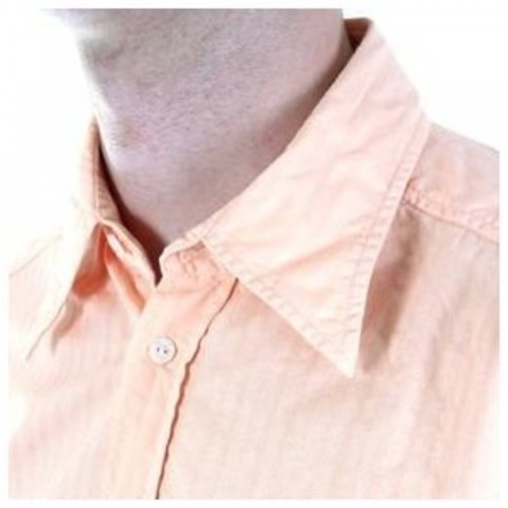 Self-coloured woven stripe shirt