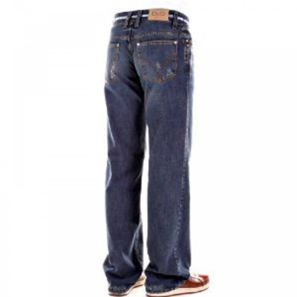 Regular Fit Distressed Denim Jean