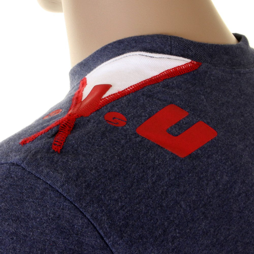 Ink Blue Denim Cuff T shirt