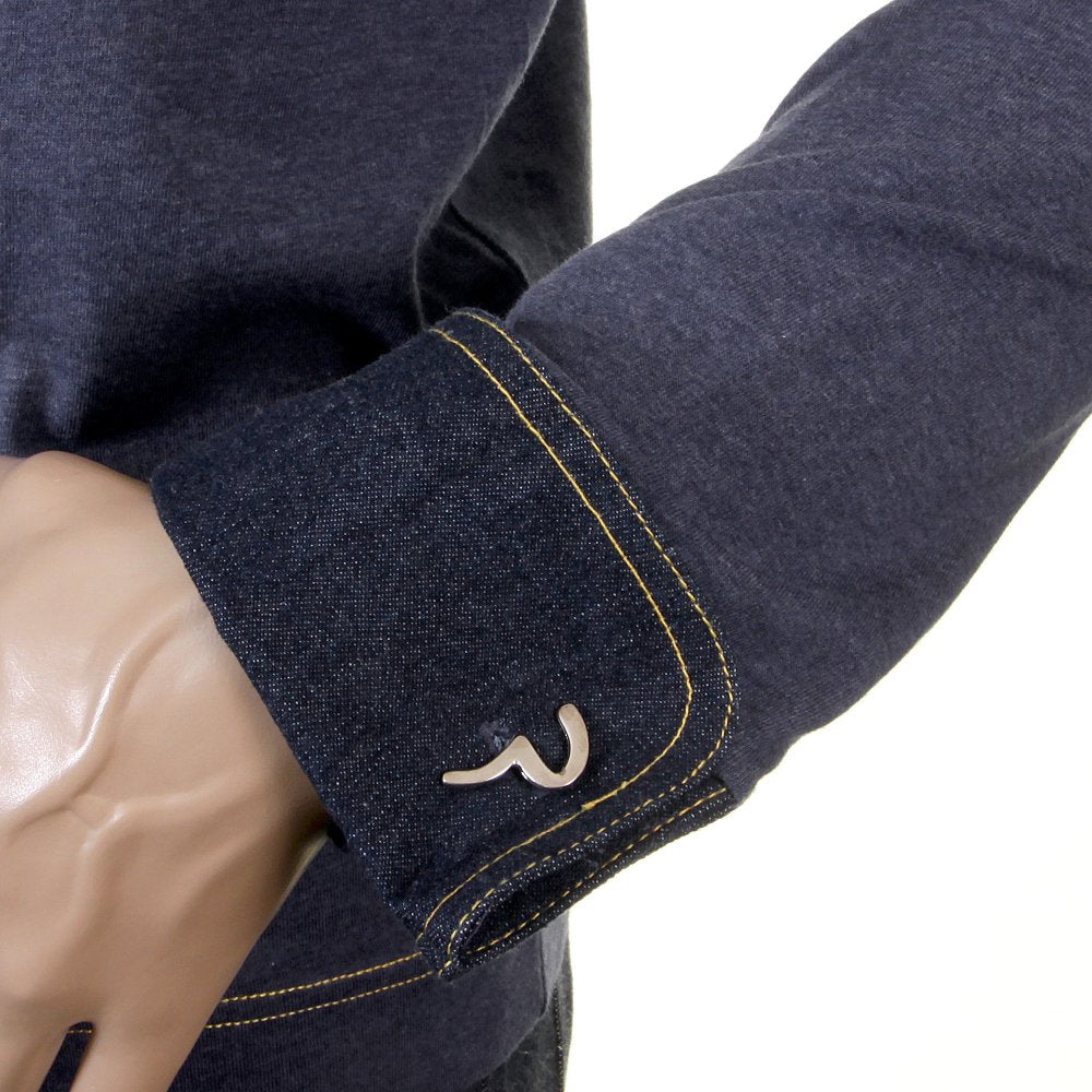 Ink Blue Denim Cuff T shirt