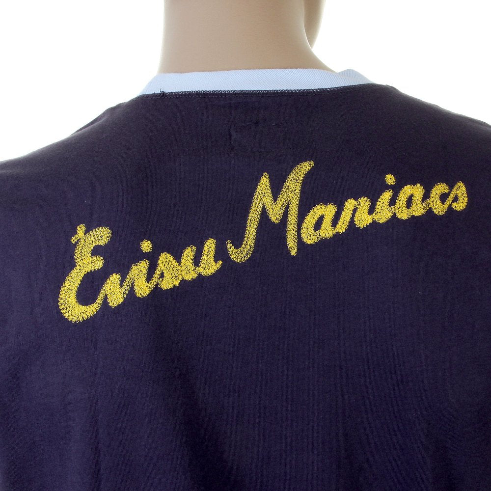 Ink Blue Rare panelled maniac t shirt