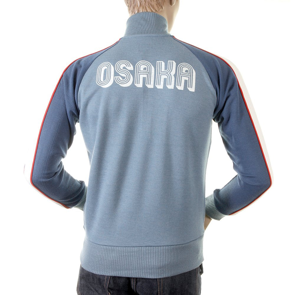 Original Azzure Blue Regular Fit Zipped Osaka Track Jacket