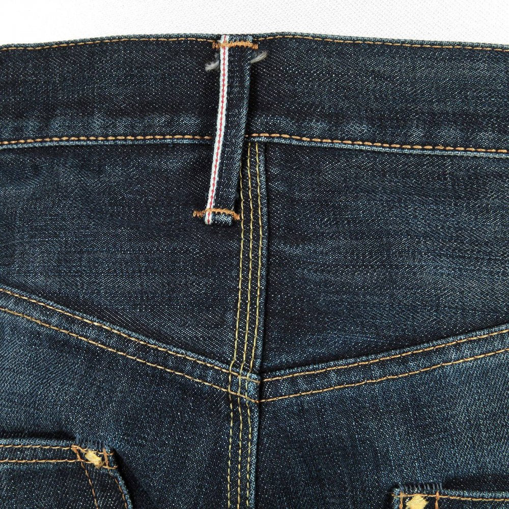Red line vintage wash denim jean
