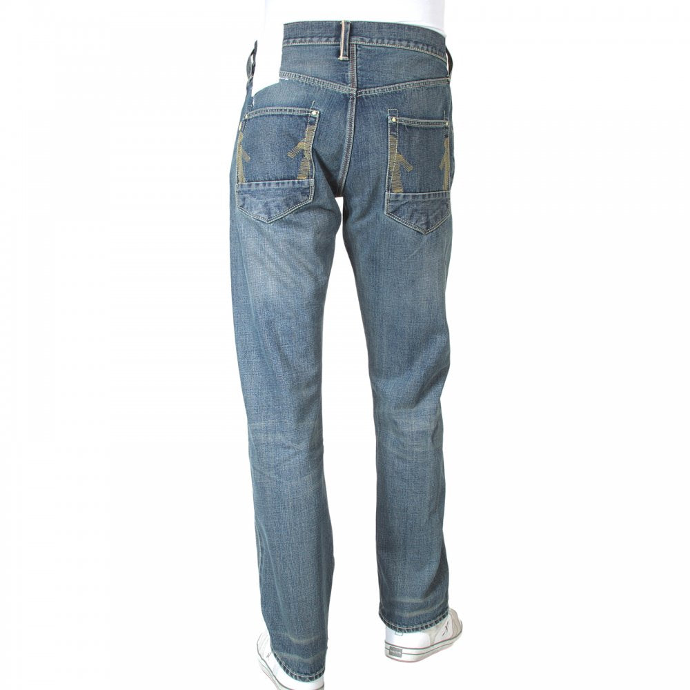 Red line hiro wash selvedge denim jean