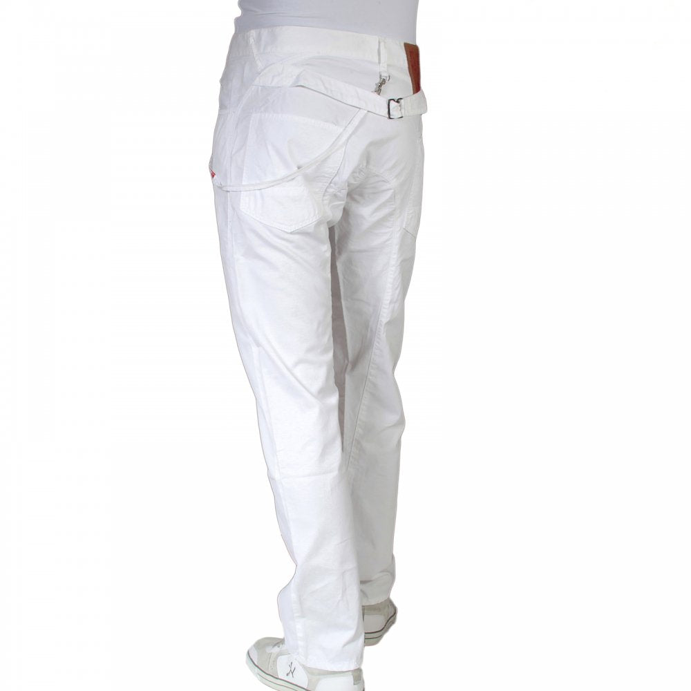 Regular fit backstrap cotton jeans