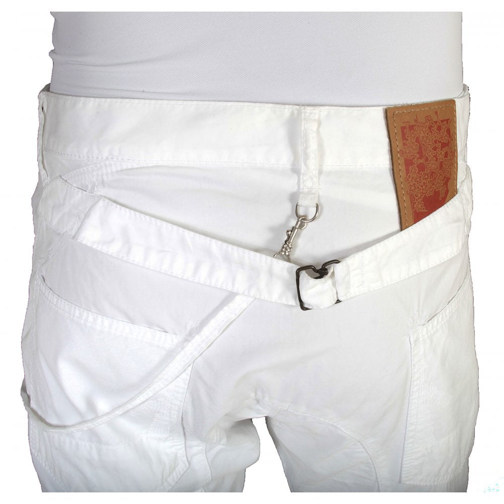 Regular fit backstrap cotton jeans