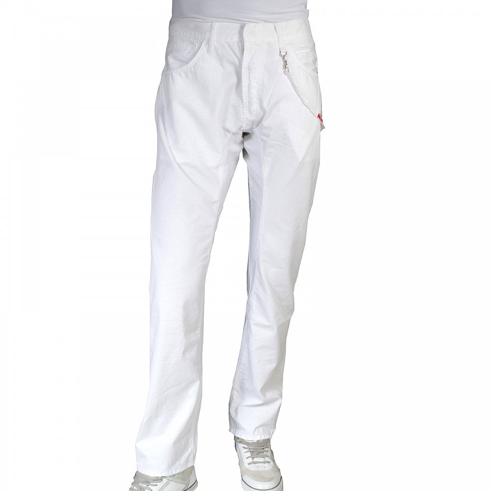 Regular fit backstrap cotton jeans