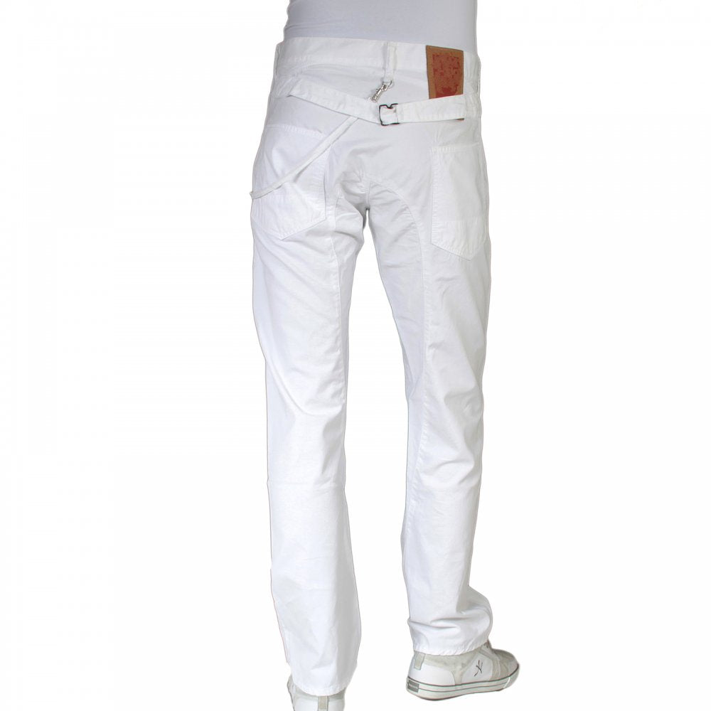 Regular fit backstrap cotton jeans