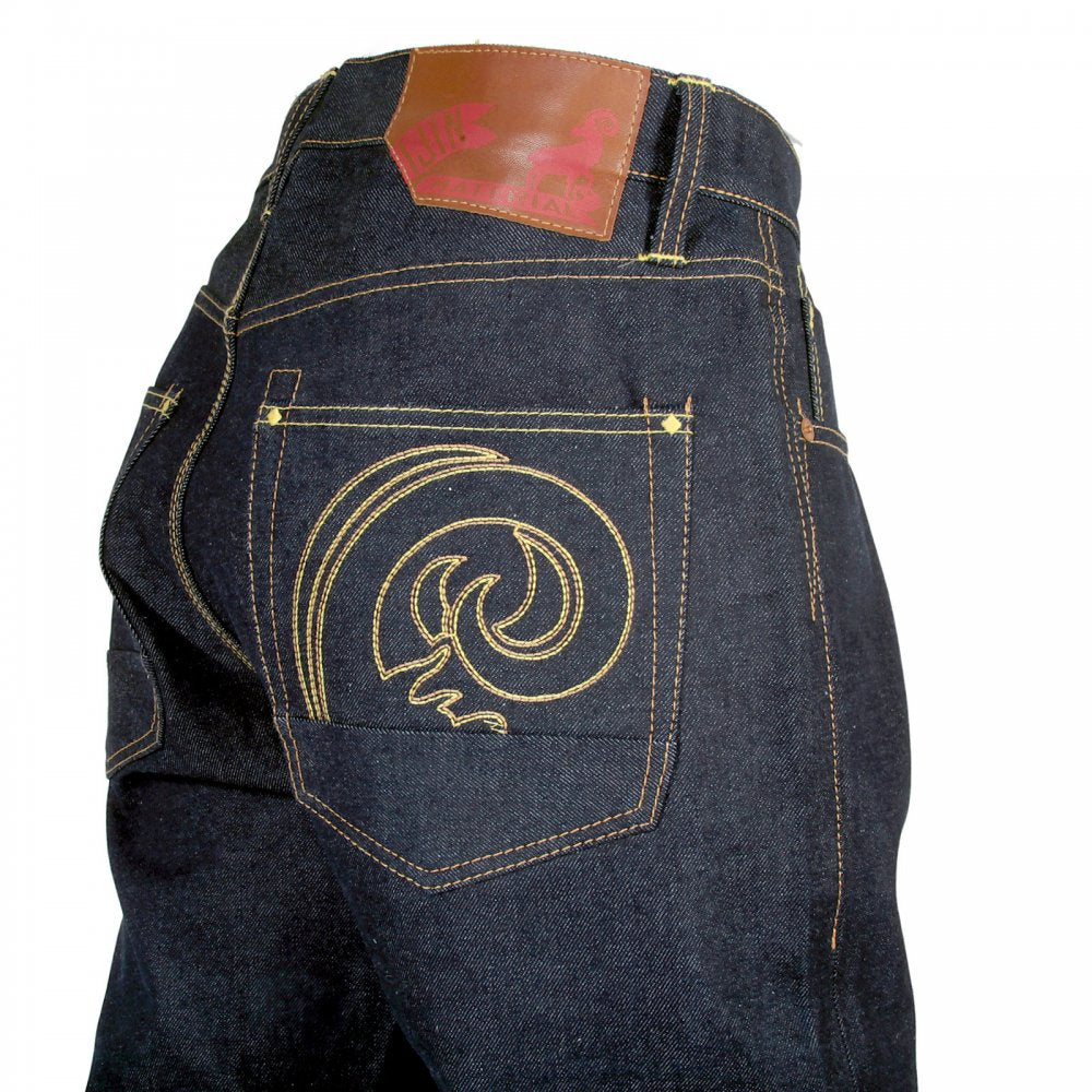 Big horn vintage dry denim jeans