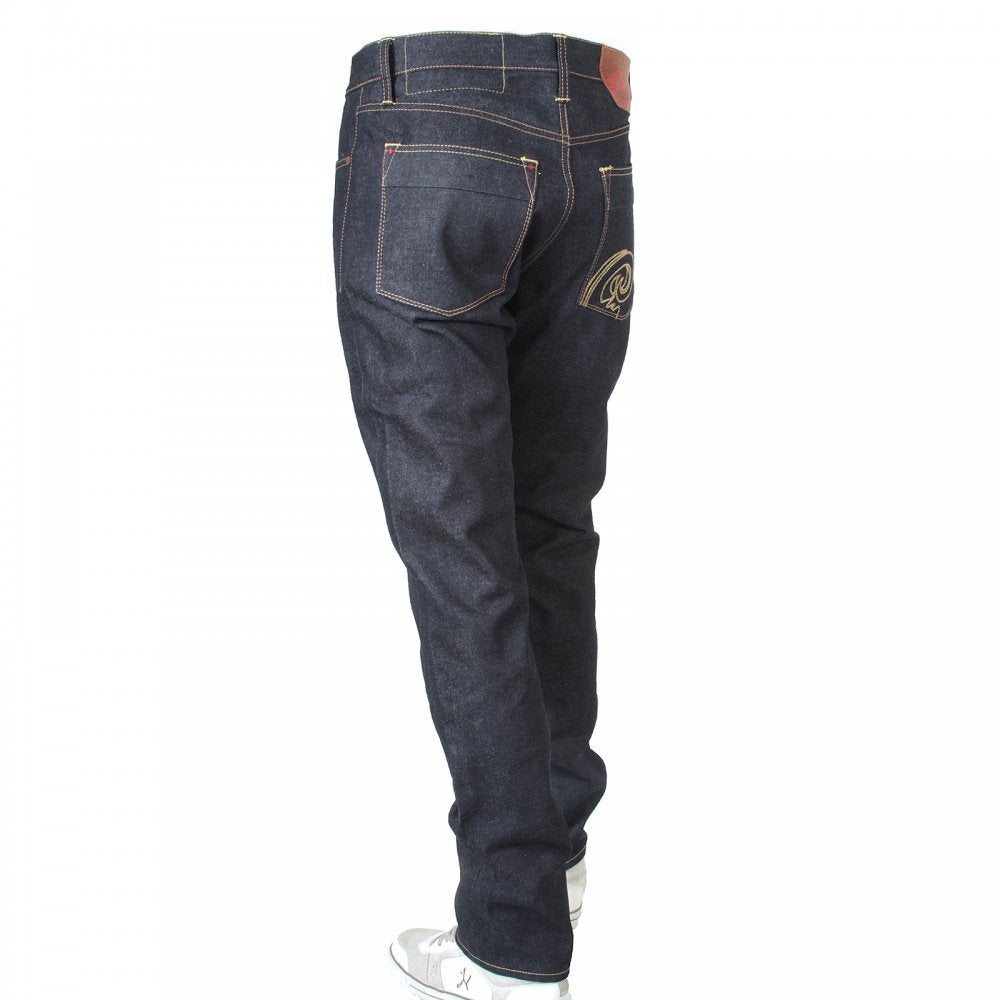 Little horn vintage dry denim jeans