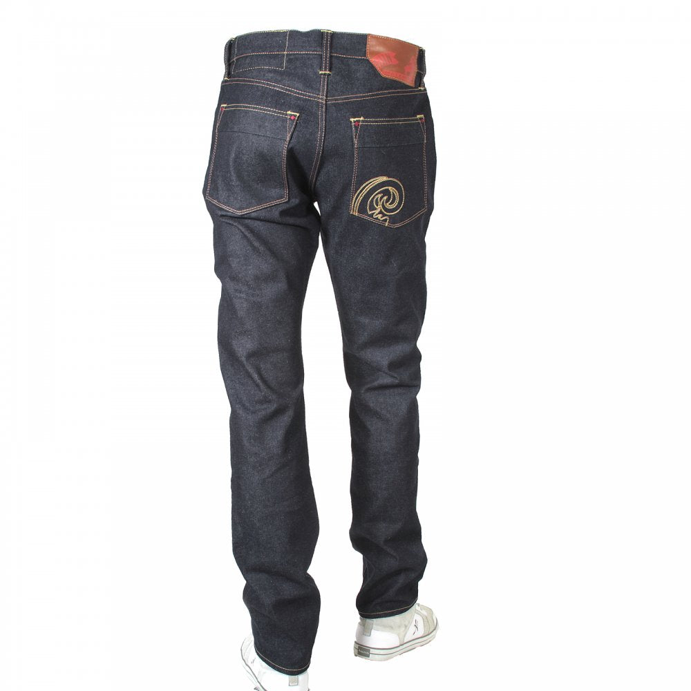 Little horn vintage dry denim jeans