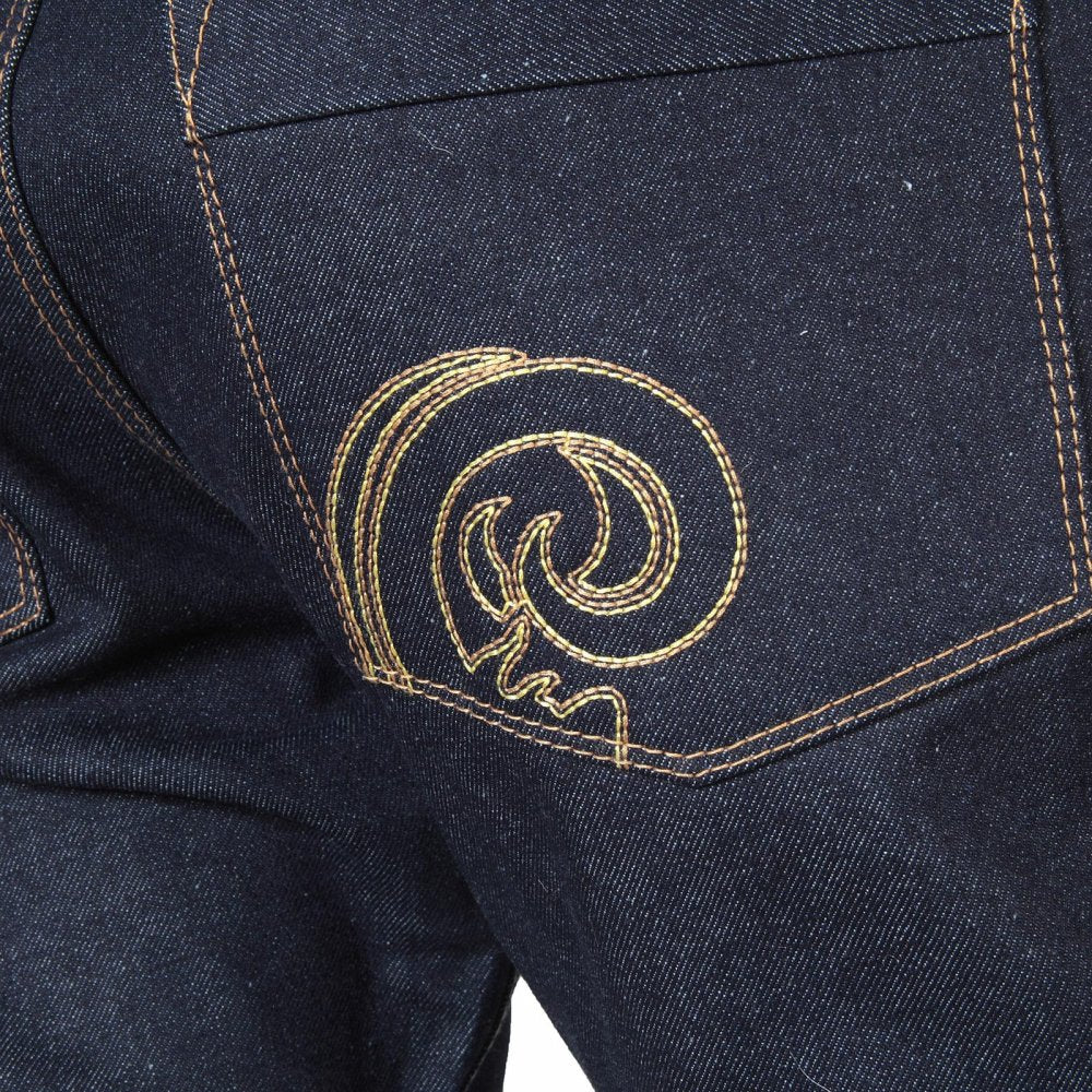 Little horn vintage dry denim jeans