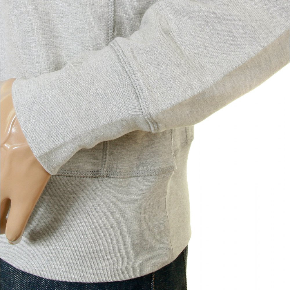 Marl grey standard label crew neck sweatshirt