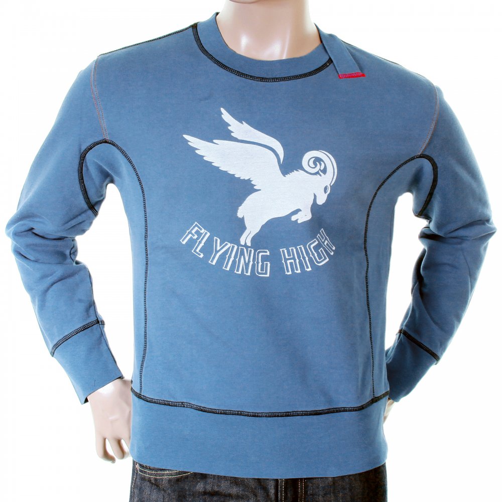 Flying high logo crew neck sweatshirt
