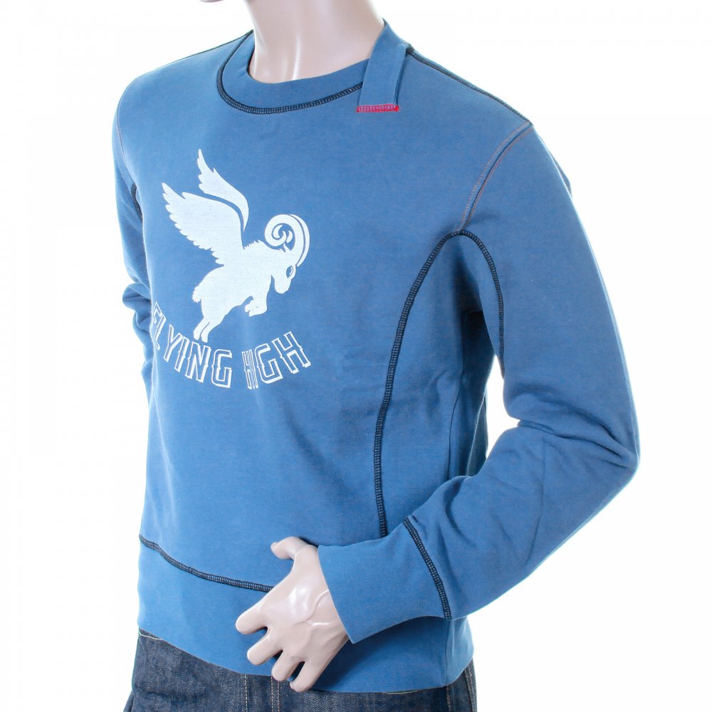 Flying high logo crew neck sweatshirt