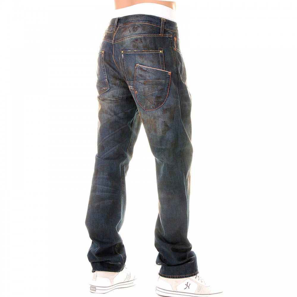 Mekkanik vintage wash denim jeans
