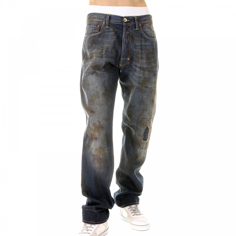Mekkanik vintage wash denim jeans
