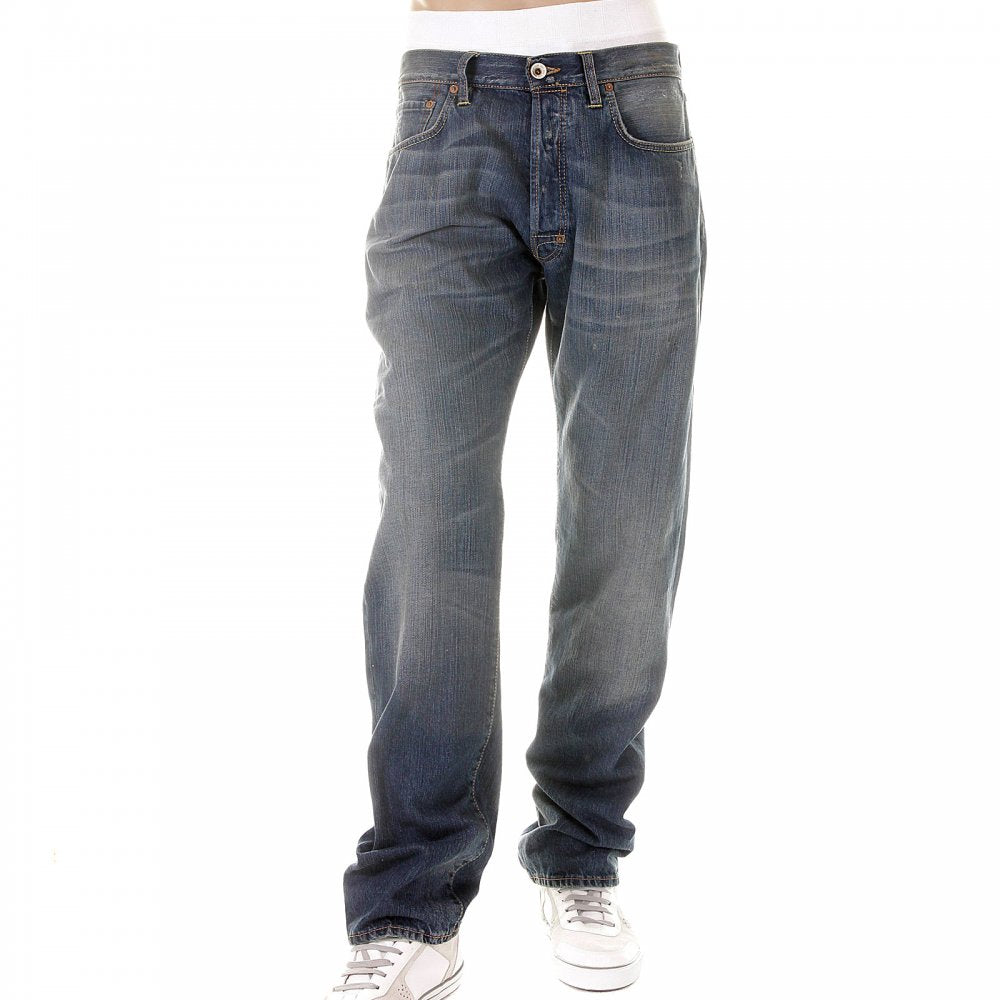 Depp vintage wash selvedge denim jeans