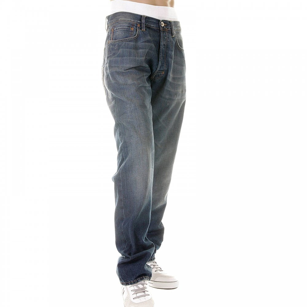 Depp vintage wash selvedge denim jeans
