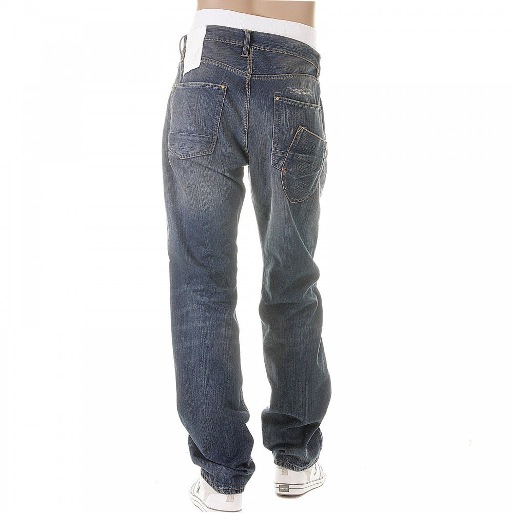 Depp vintage wash selvedge denim jeans