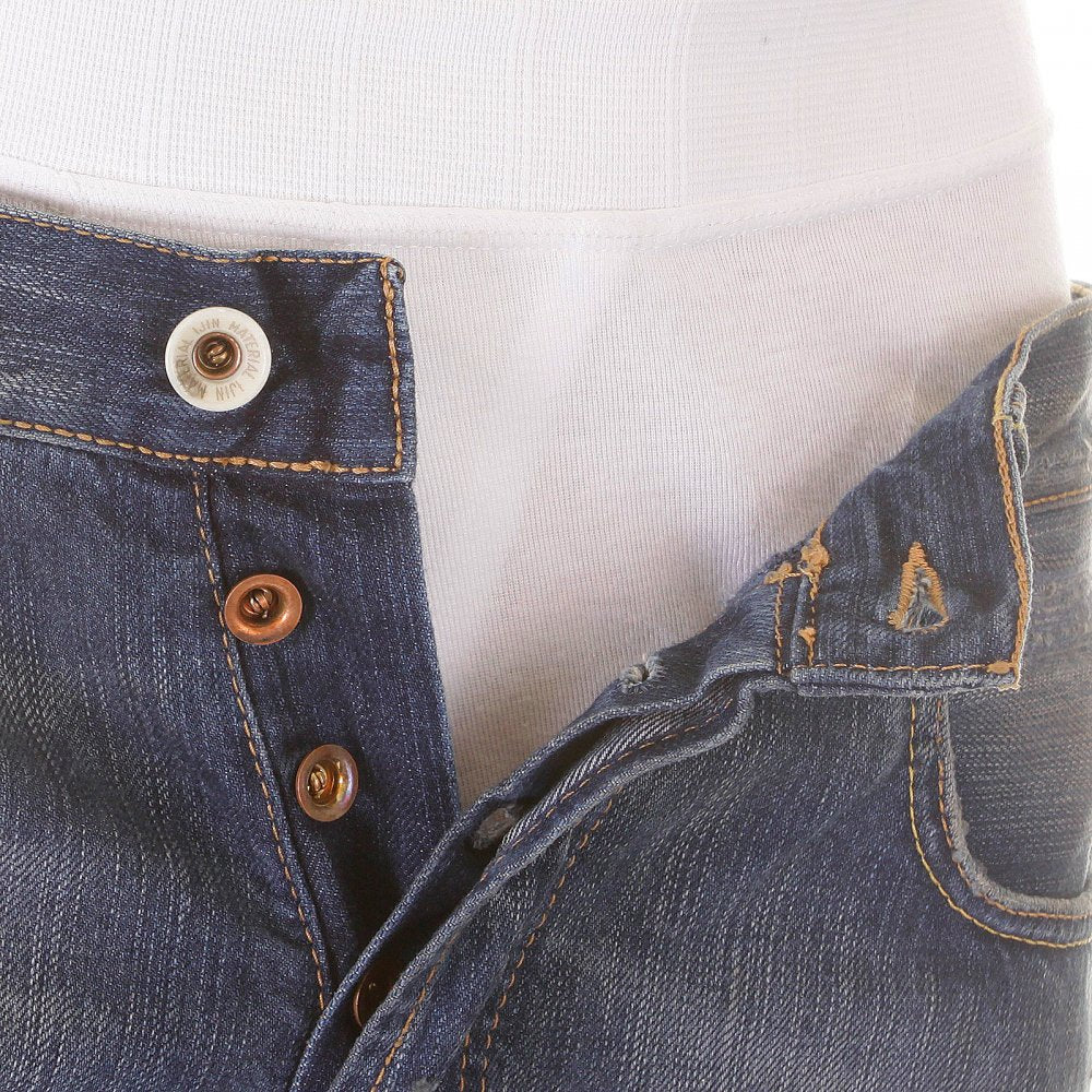 Depp vintage wash selvedge denim jeans