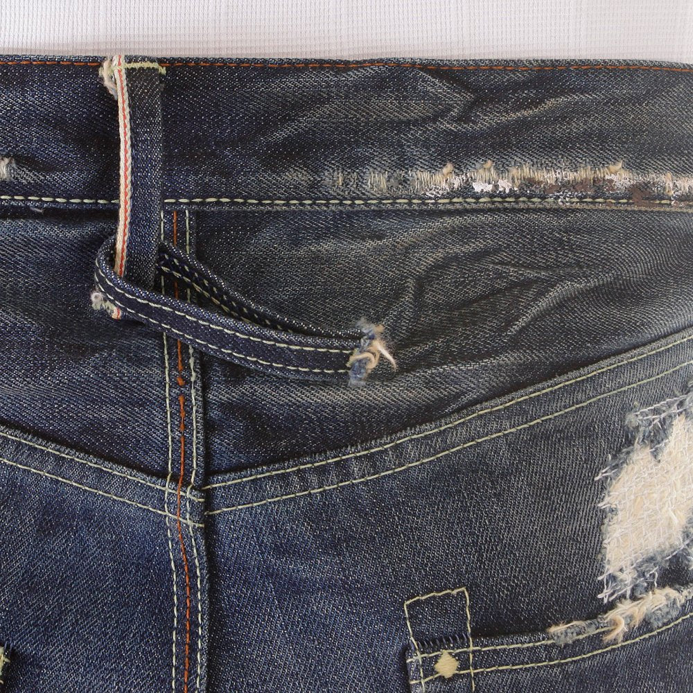 Slitha extreme wash selvedge denim jeans