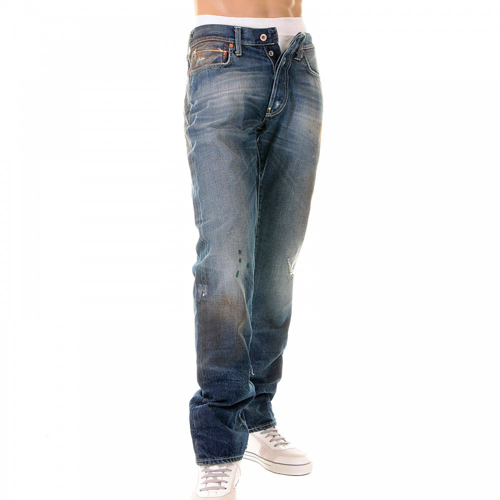 Verrt wash classic regular fit denim jeans