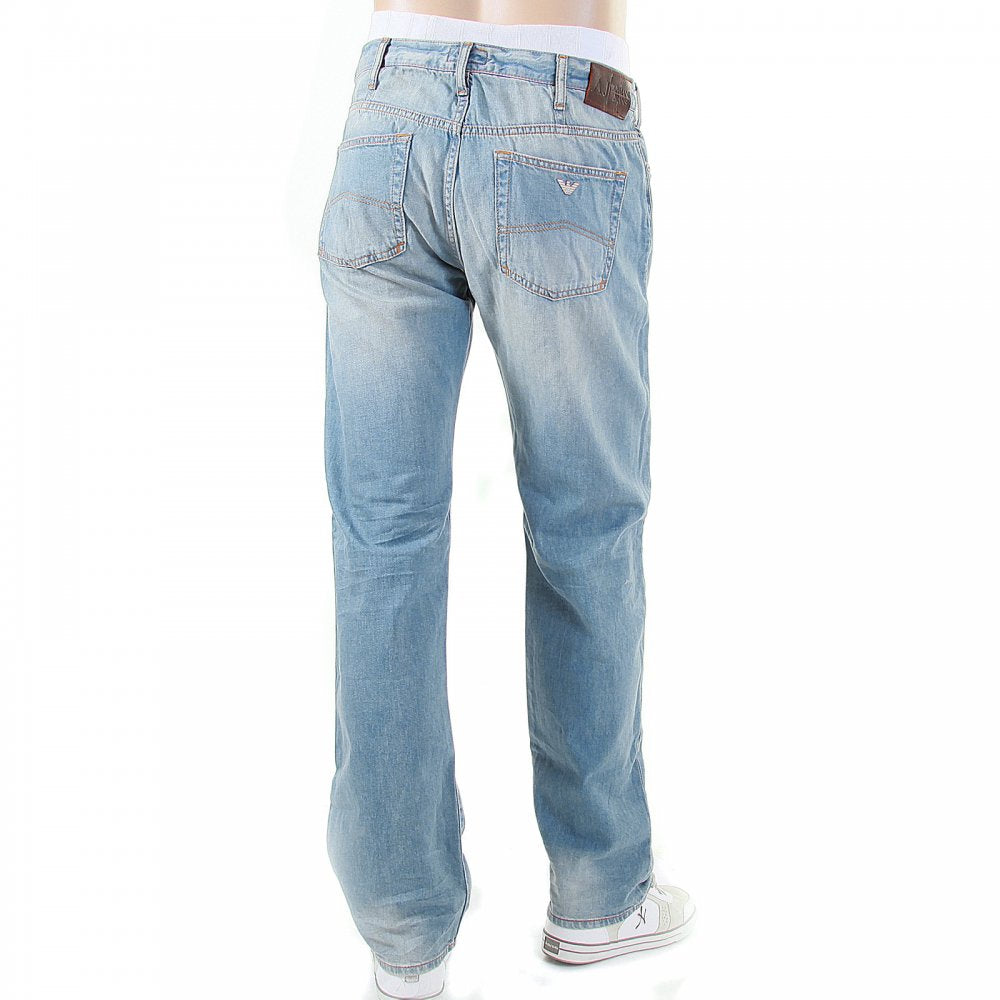 Blue Stonewashed Vintage Denim Regular Fit Jeans