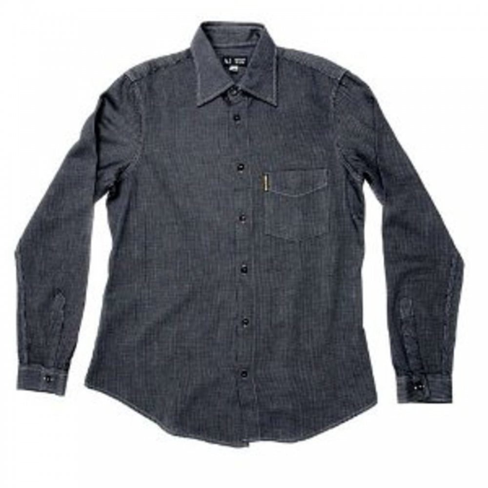 Long Sleeve Navy Soft Collar Regular Fit Shirt
