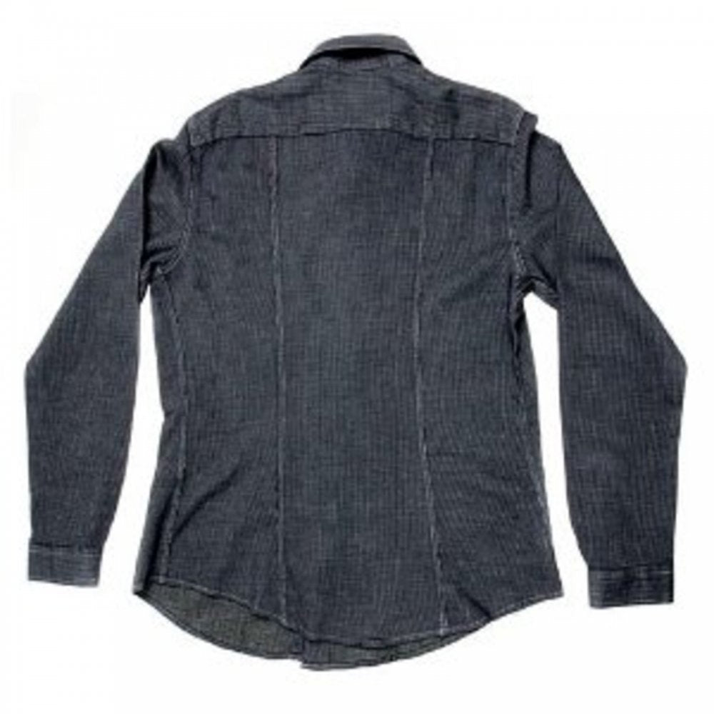 Long Sleeve Navy Soft Collar Regular Fit Shirt