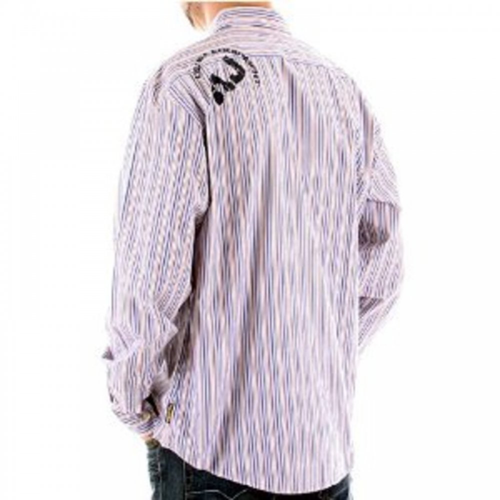 Multicolour Striped Long Sleeve Regular Fit Shirt