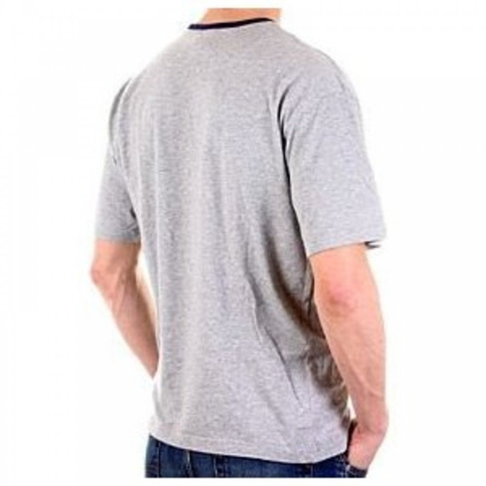 Marl Grey Regular Fit Ribbed Crew Neck Short Sleeve T-Shirt