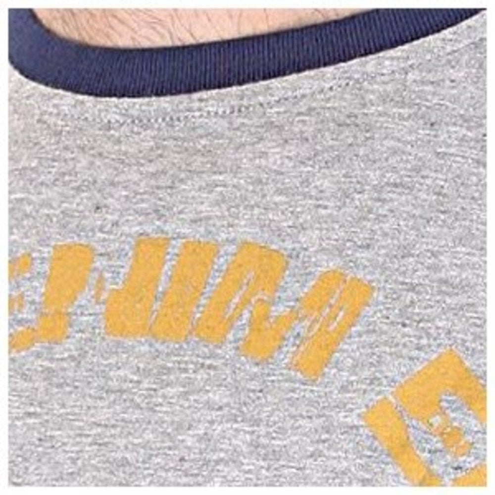 Marl Grey Regular Fit Ribbed Crew Neck Short Sleeve T-Shirt