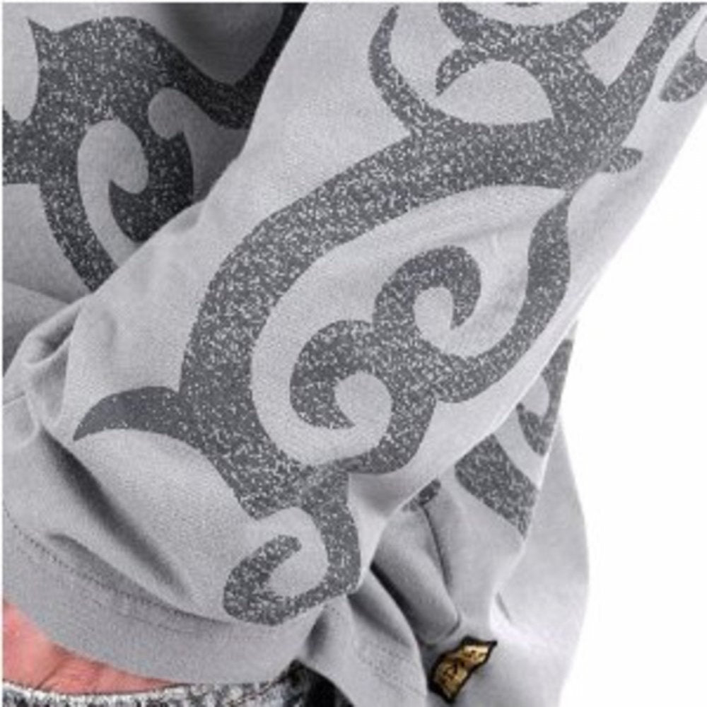 Blue Crew Neck Regular Fit Long Sleeve Eco Wash T-Shirt