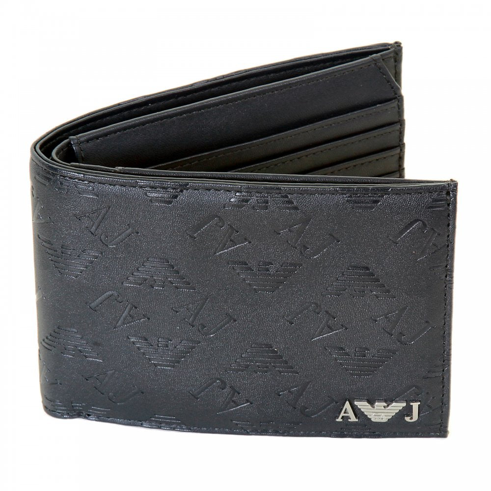 Blue Double Bill Fold and Credit Card Wallet in Box