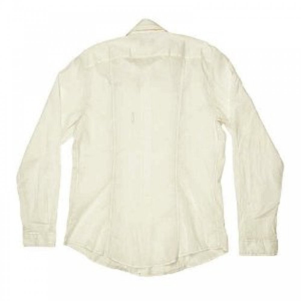 Off White Regular Fit Long Sleeve Shirt