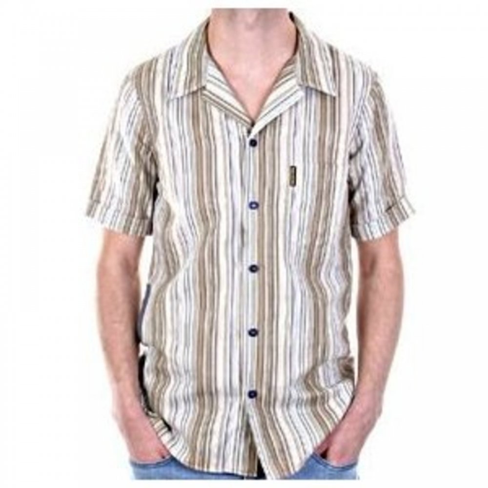 Short Sleeve Striped Mens Shirt