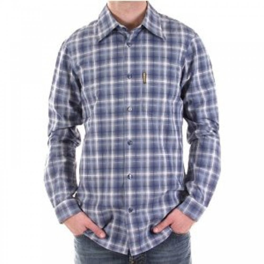 Woven Blue/White Long Sleeve Check Shirt